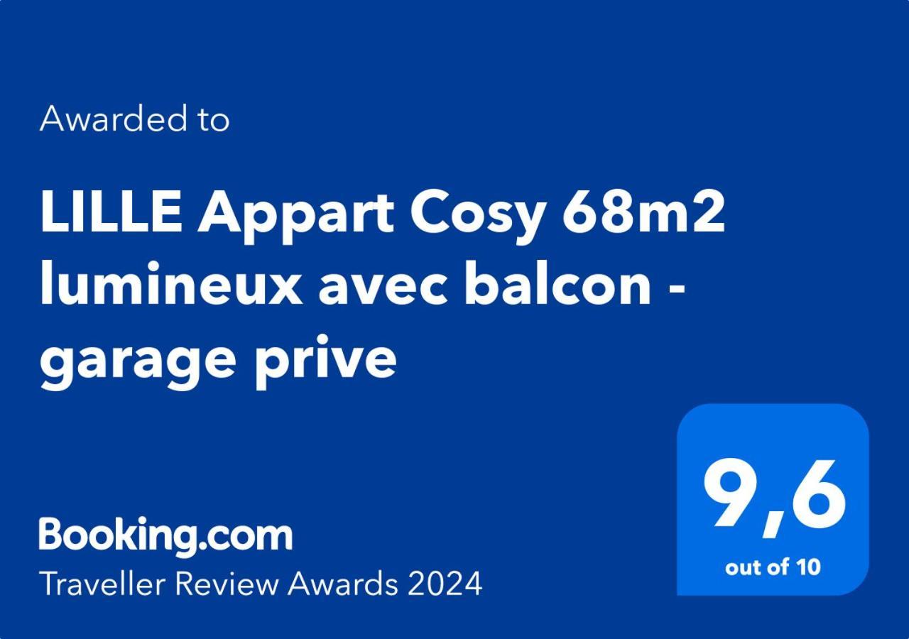 Lille Appart Cosy 68M2 Lumineux Avec Balcon - Garage Prive Exterior photo